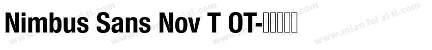 Nimbus Sans Nov T OT字体转换